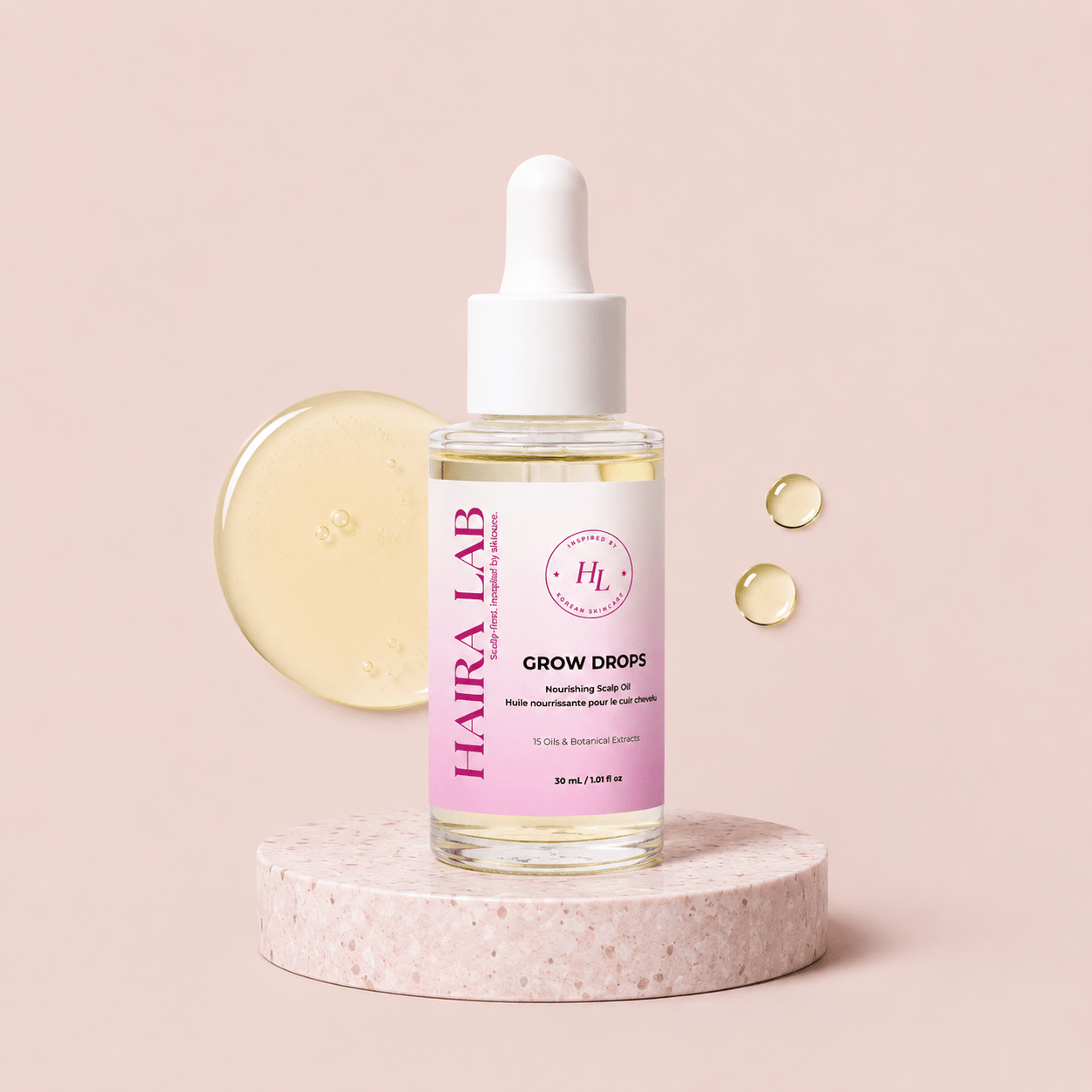 Grow Drops — Scalp Ritual Oil — 15 oils and plant extracts - Haira Lab.