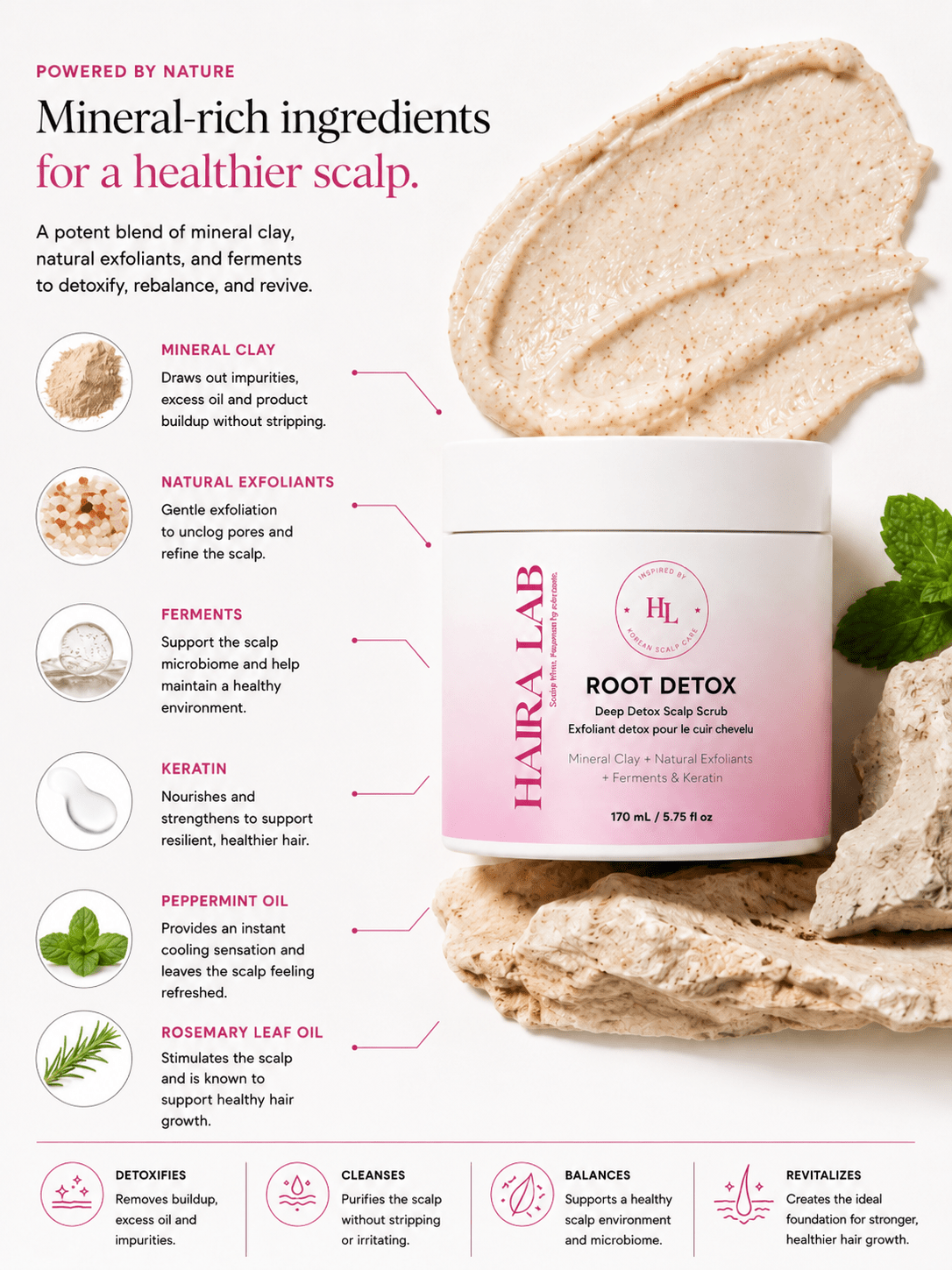 Root Detox — Scalp Exfoliating Scrub Treatment - Haira Lab.